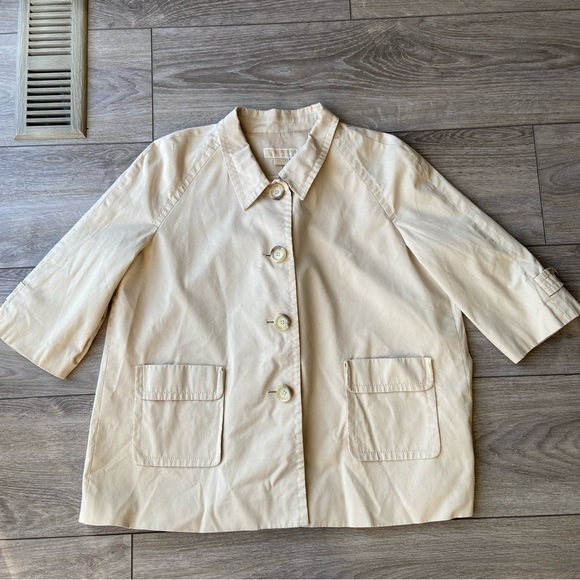 Michael Kors Beige Short Swing Trench Coat - Picture 4 of 14